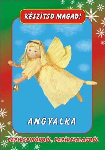 Repülő angyalka,  papírzsinórból és papírszalagból     
