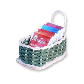   Teafiltertartó papírzsinórral, kosárfonó kézműves csomag