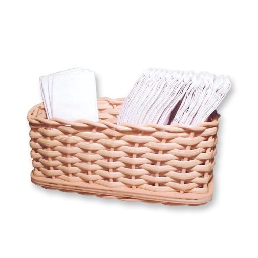 Papírzsebkendő tartó, kosárfonó kézműves csomag
