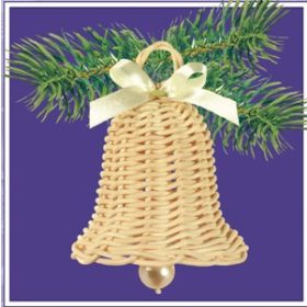 Peddignád kosárfonó készlet Fonott harang 10x7 cm