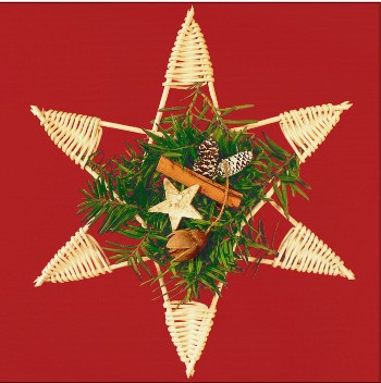 Karácsonyi fonott csillag