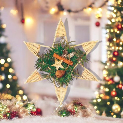 Karácsonyi fonott csillag