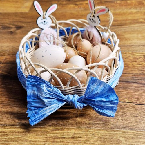 Kerek kosárka, kosárfonó kézműves csomag