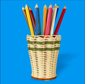 Mini ceruzatartó, kézműves csomag papírzsinórral