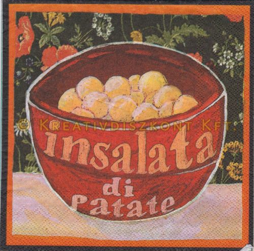 Szalvéta, Ételek , Rajzolt ételek
