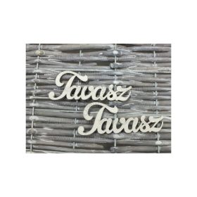 Tavasz felirat fehér 9cm 2db/cs