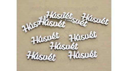 Fa "Húsvét" felirat fehér 2x6 cm 2db/ csom