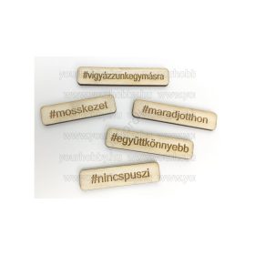   Natúr fa "maradj otthon" gravírozott tábla csomag 5db/cs