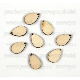 MV Ovális csepp, fadísz, 8db/cs