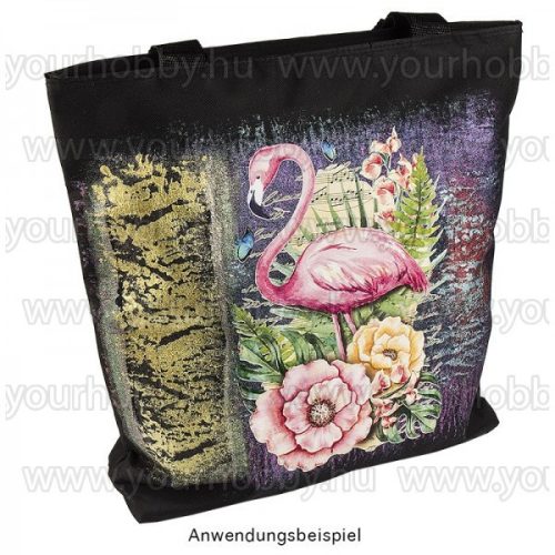 Vasalható Textil Transzfer Trópusi Flamingó A4