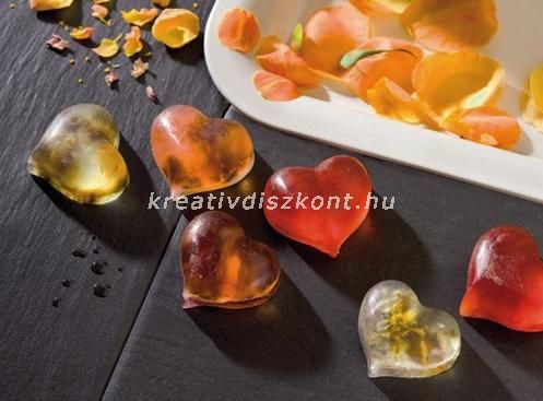 Szappanöntő forma, szívek