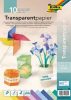 Transzparenspapír, A4, extra erős, színes  /10 db