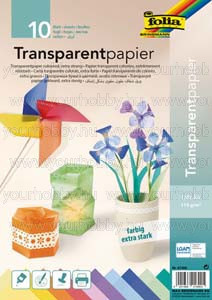 Transzparenspapír, A4, extra erős, színes  /10 db