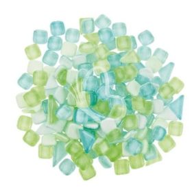 Sötétben világító mozaik - mix, 500 g zöld