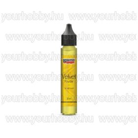 Pentart Bársonypor 30 ml - Citromsárga
