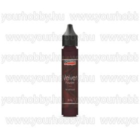 Pentart Bársonypor 30 ml - Sötétbarna