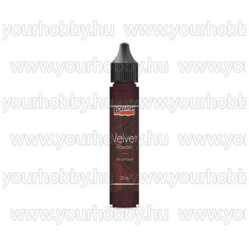 Pentart Bársonypor 30 ml - Sötétbarna