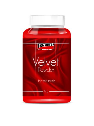 Pentart Bársonypor, piros min. 17 g