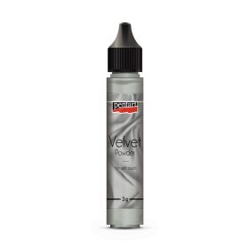 Pentart Bársonypor, szürke min. 3 g