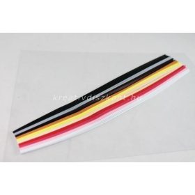   Quilling papírszett, dekoratív színek, 30 cm x 3 mm 300 db