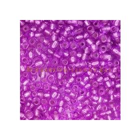   Keleti kásagyöngy ezüstközepű sok színben 2 mm-es 20gr/ cs. - lila